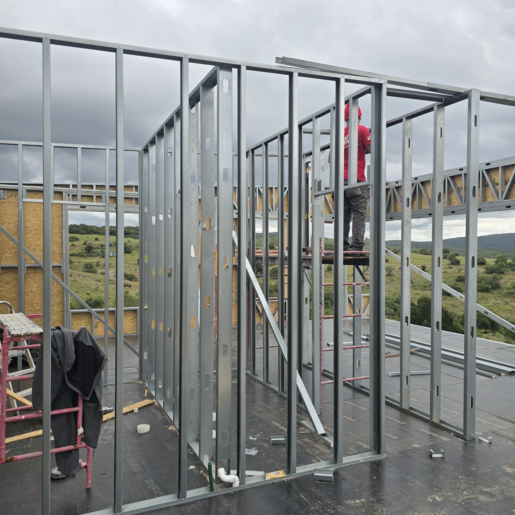 Armado de los tabiques interiores