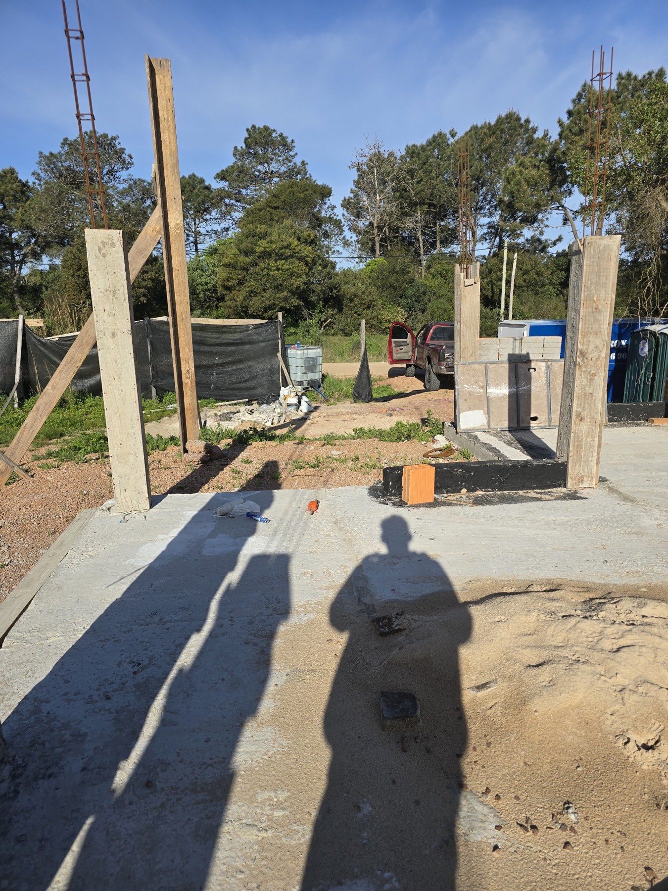 Elementos verticales y avance de obra — Proceso de obra