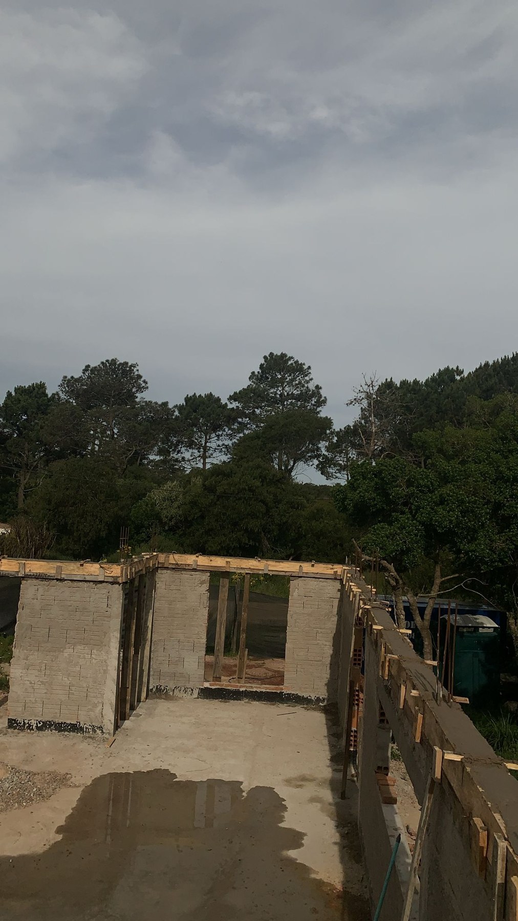 Desarrollo de muros y encuentros — Proceso de obra