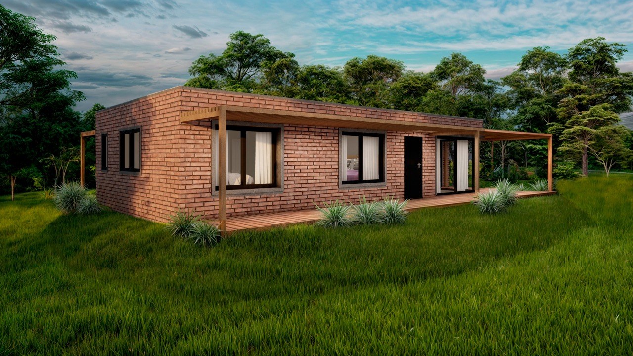 Diseño exterior de la vivienda — Render