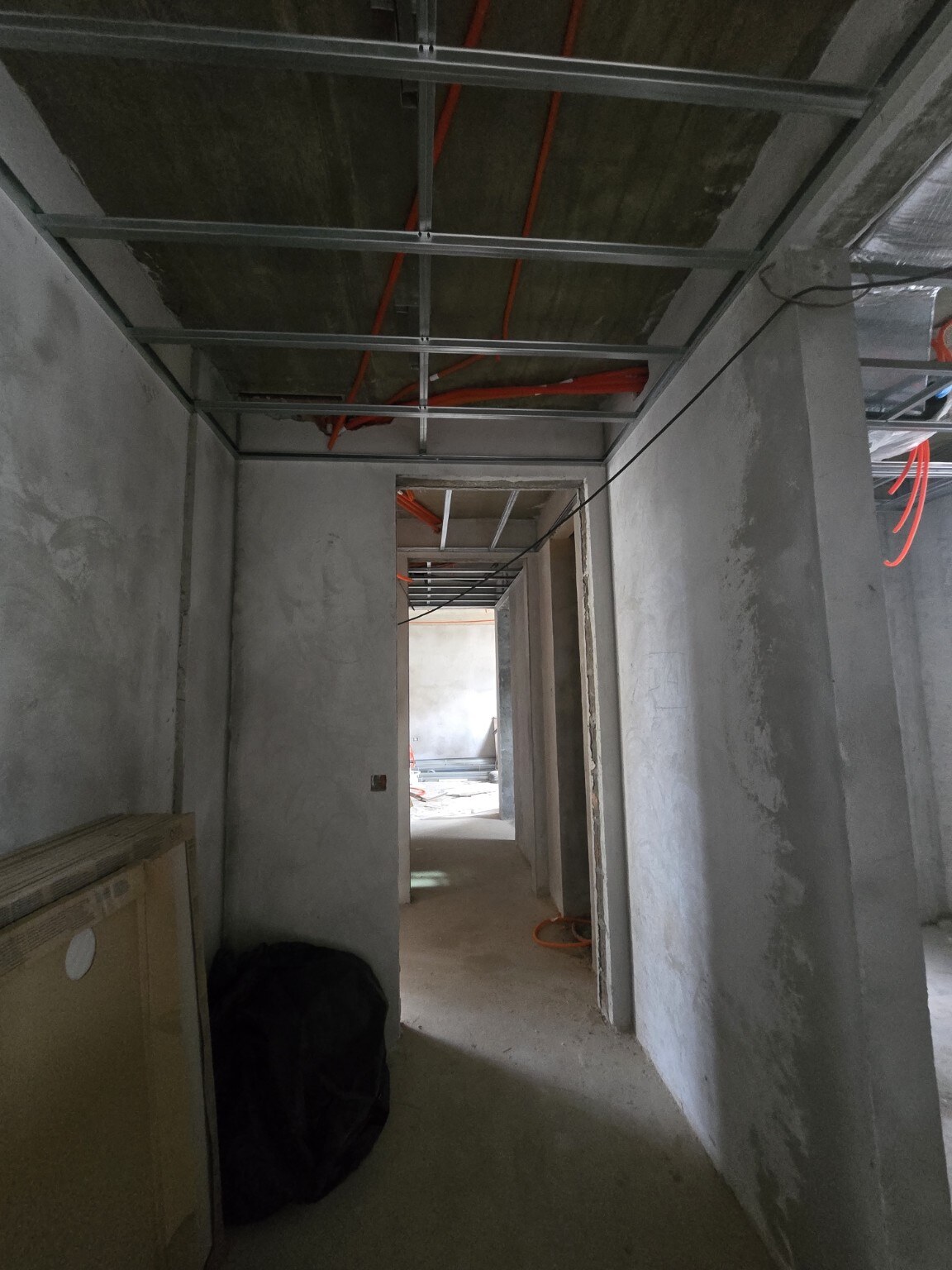 Continuidad de la estructura en circulación: trabajo de Durlock en ejecución