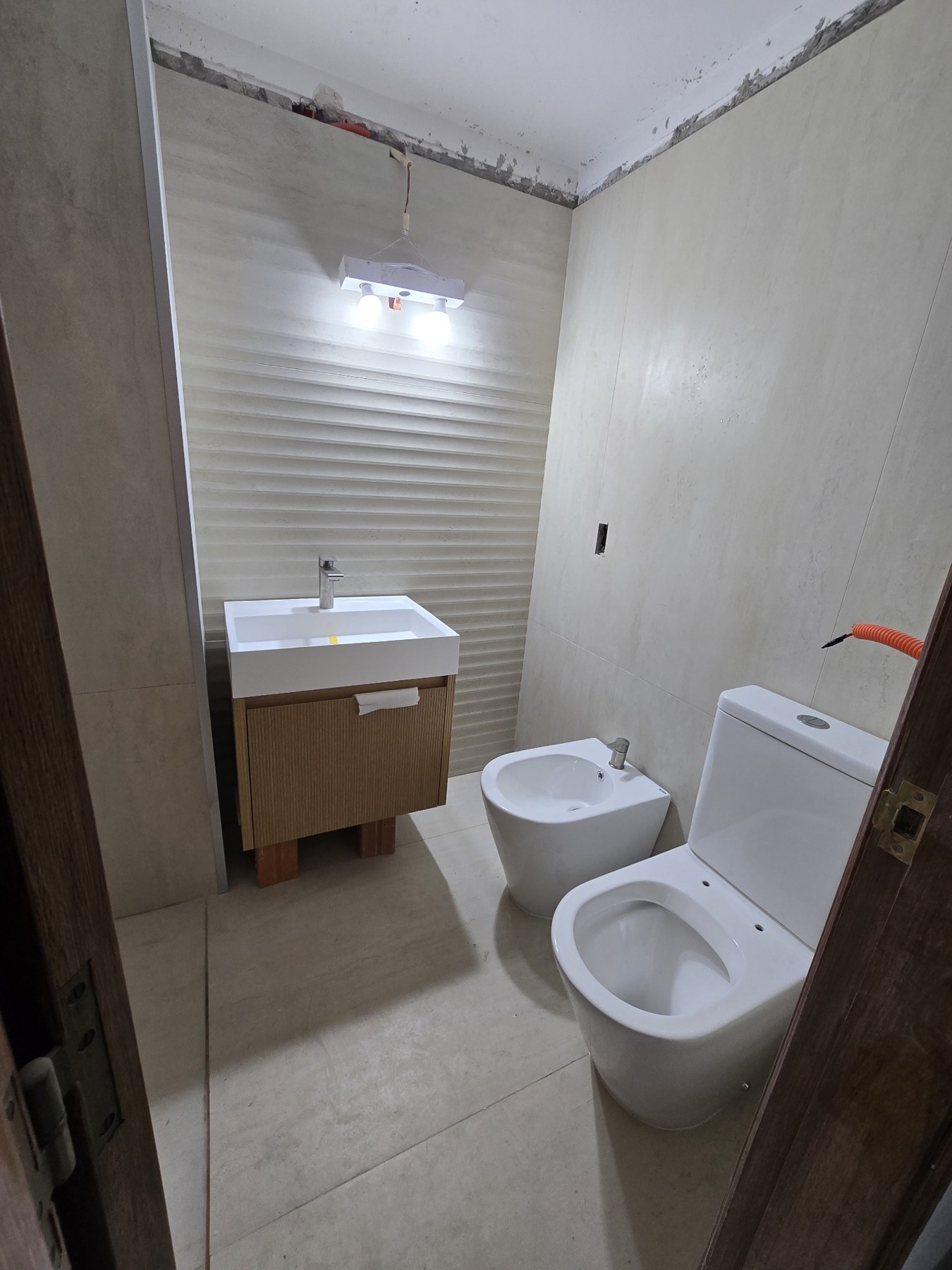 Baño durante la reforma — Proceso de obra